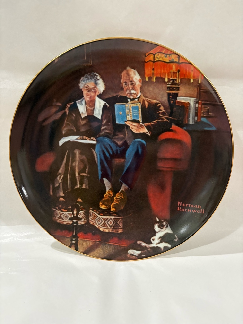 Norman Rockwell Collector Plate - ‘Evening’s Ease’